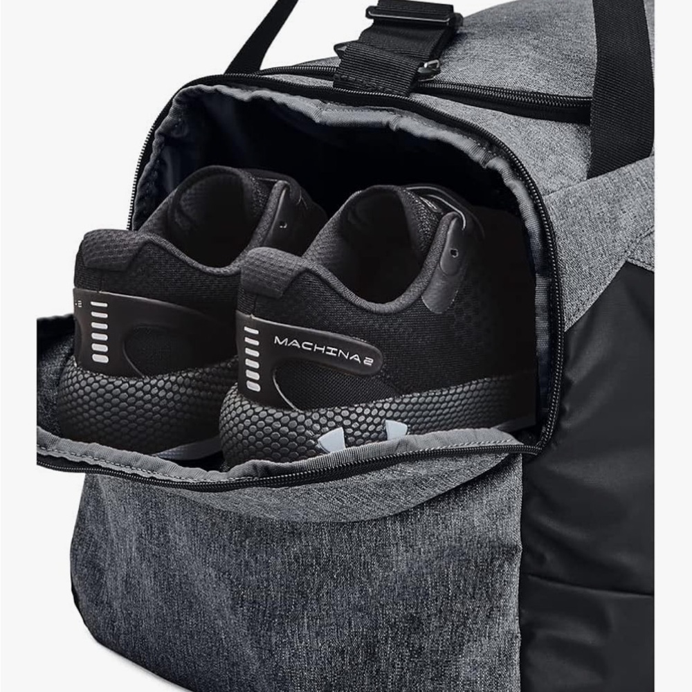 Under Armour Undeniable Black and Gray Duffel Bag large 101L - Picture 3 of 9